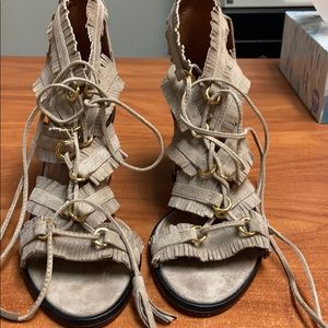 BCBG Suede Chunky Heels